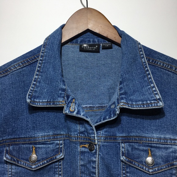 Sunburst by Morning Sun Women’s Jean Jacket Medium Wash Size L - Picture 2 of 7